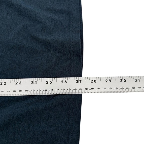 01 ALGO Men M Dark Teal Performance Quick Dry Moisture Wicking Long Sleeve Shirt - Picture 6 of 6